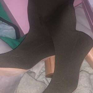 Nanushka knitted knee high boots